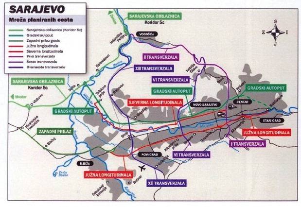 Zavrsene tri od planiranih 14 magistrala u Sarajevu